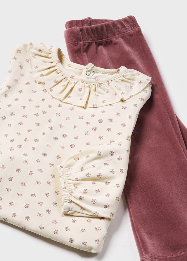 CONJUNTO MAYORAL 3PZ CHALECO HILO/PANT. NIÑA 2551