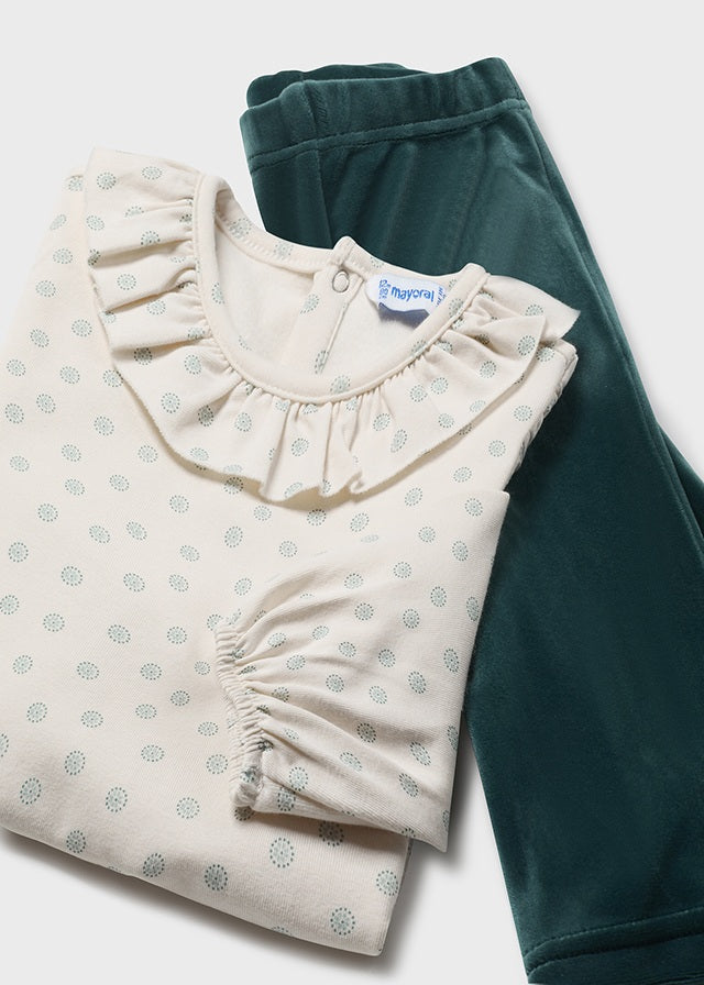 CONJUNTO MAYORAL 3PZ CHALECO HILO/PANT. NIÑA 2551