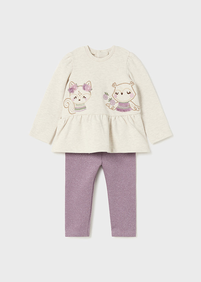 CONJUNTO MAYORAL NIÑA LEGGINS/CHALECO 2708(24M-36M)