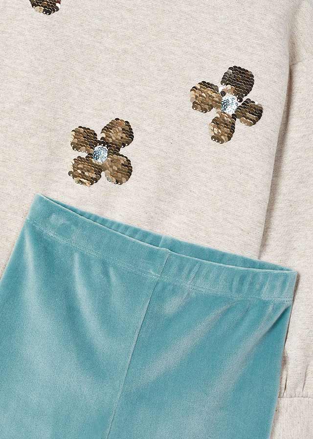 CONJUNTO MAYORAL FRANELA LEGGINS NIÑA 4706