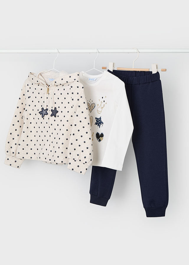 CONJUNTO MAYORAL FRESH TERRY 3PZAS NIÑA 4889