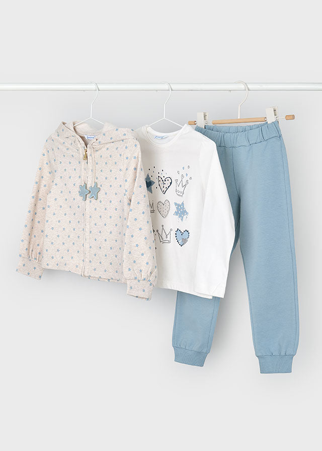 CONJUNTO MAYORAL FRESH TERRY 3PZAS NIÑA 4889
