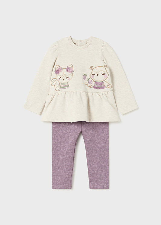 CONJUNTO MAYORAL NIÑA LEGGINS/CHALECO 2708(24M-36M)