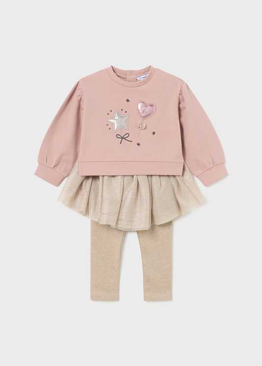 CONJUNTO MAYORAL NIÑA LEGGINS/TUTU 2712(12M-36M)