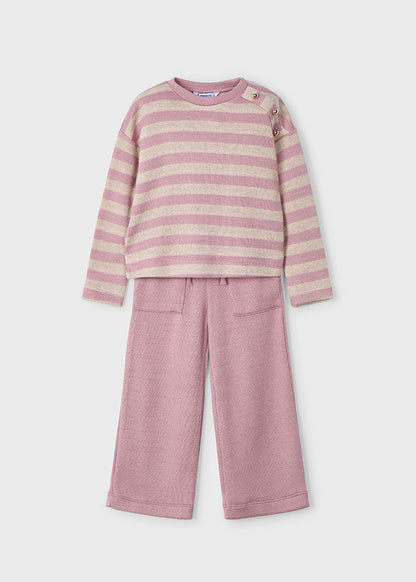 CONJUNTO MAYORAL CHOMPA HILO/PANT.PALAZO NIÑA 4554