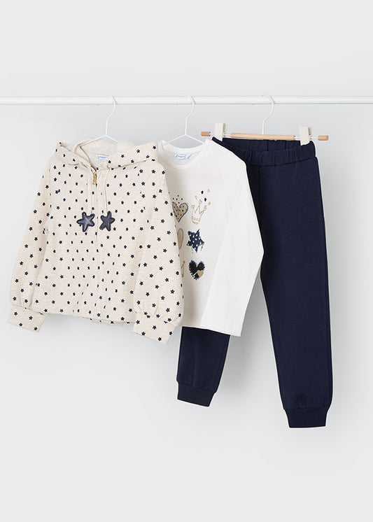 CONJUNTO MAYORAL FRESH TERRY 3PZAS NIÑA 4889